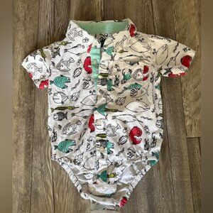 Andy & Evan onesie- size 18-24M